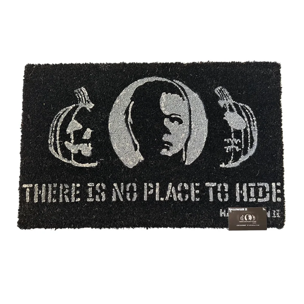 Halloween II Michael Myers Black White Coir Door Mat One Size